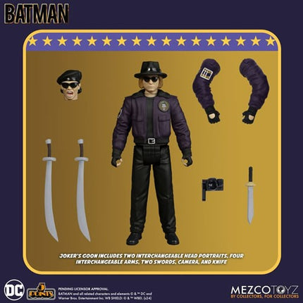 Mezco Batman (1989) 5 Points Set of 3 Action Figures