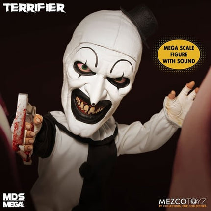 Mezco Terrifier Mega Scale Art The Clown Talking Doll Figures