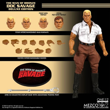 MEZCO Doc Savage - The Man of Bronze (Deluxe Edition) Action Figure