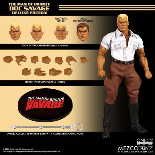 MEZCO Doc Savage - The Man of Bronze (Deluxe Edition) Action Figure