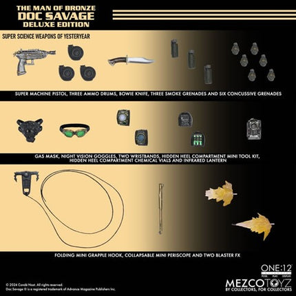 MEZCO Doc Savage - The Man of Bronze (Deluxe Edition) Action Figure