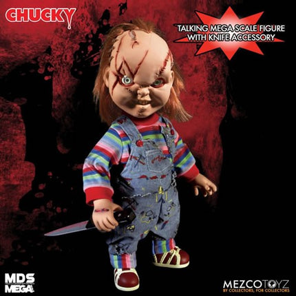Mezco Child's Play Talking  15" Mega Scale Chucky Action Figure