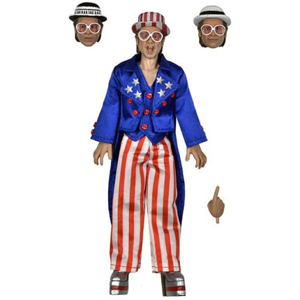 NECA - Elton John 8″ Clothed Action Figure with Piano – Live in ’76