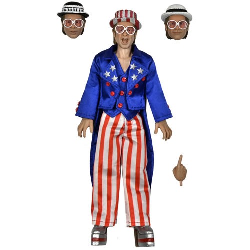 NECA - Elton John 8″ Clothed Action Figure with Piano – Live in ’76