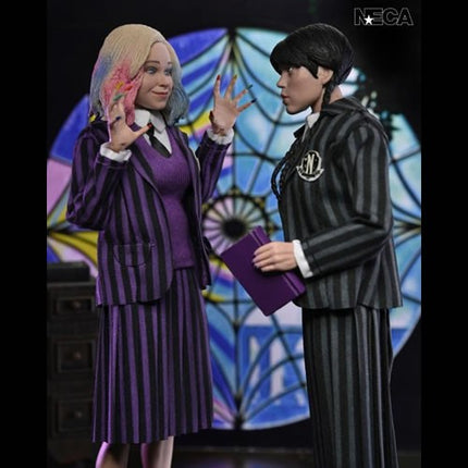 NECA Wednesday Addams and Enid (Nevermore Uniform) Action Figure 2-Pack