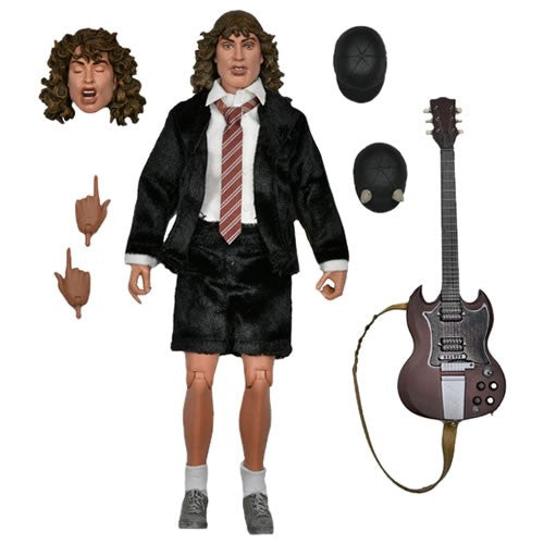 NECA 7" AC-DC ANGUS YOUNG HIGHWAY TO HELL  FIGURINE HABILLÉE