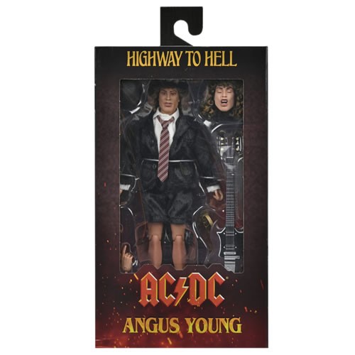 NECA 7" AC-DC ANGUS YOUNG HIGHWAY TO HELL  FIGURINE HABILLÉE
