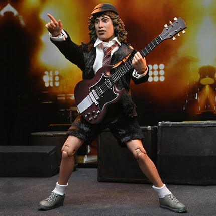 NECA 7" AC-DC ANGUS YOUNG HIGHWAY TO HELL  FIGURINE HABILLÉE