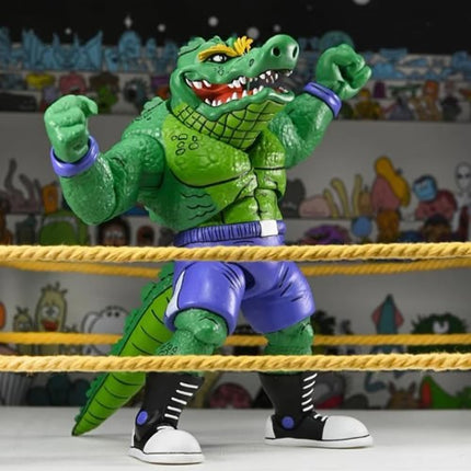 NECA TMNT Archie Comics Stump Wrestling Leatherhead Action Figure