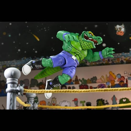 NECA TMNT Archie Comics Stump Wrestling Leatherhead Action Figure