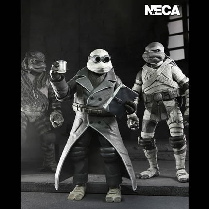 NECA Teenage Mutant Ninja Turtles - Action Figure 4 Pack Turtles Black & White
