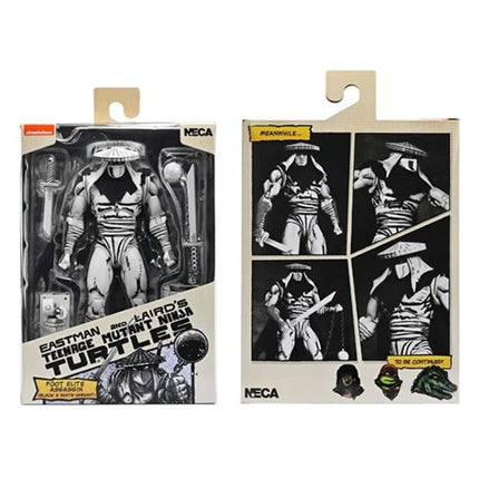 NECA TMNT Foot Assassin Black and White Action Figure