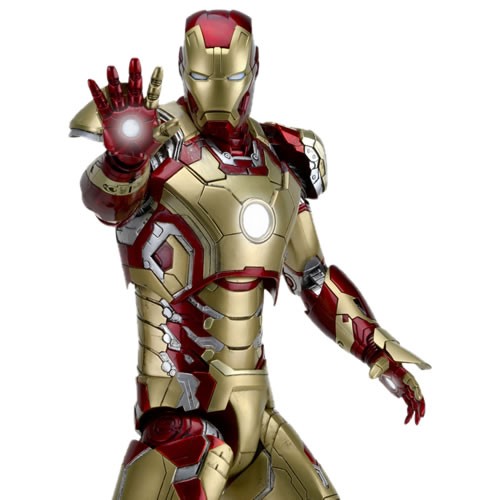 NECA Marvel Iron Man 3 1/4 Scale Iron Man (Mark 42) Action Figure
