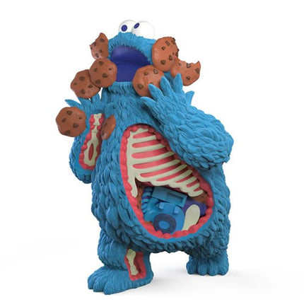 Kidrobot Sesame Street - Kaiju Anatomy Cookie Monster (Flocked) Vinyl Art Figures