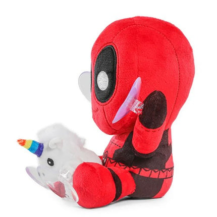Kidrobot Marvel - Deadpool w/ Unicorn Window Clinger Plush