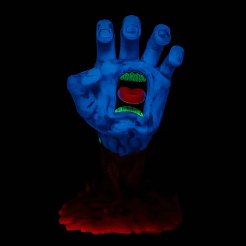 Kidrobot Santa Cruz Skateboards - Screaming Hand (Glow) Vinyl Art Figures