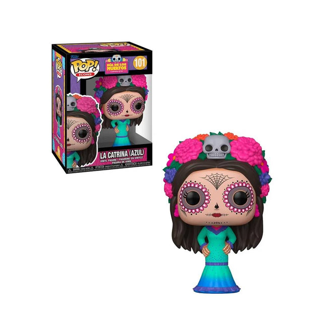 Funko Pop! Icon: Dia De Los Muertos - La Catrina (Azul) - Collectable Vinyl #101