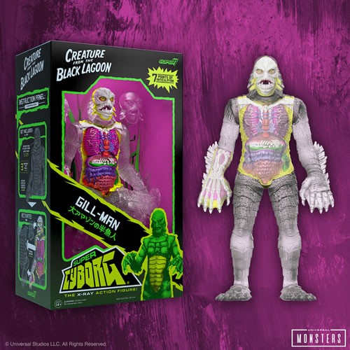 Super7 Super Cyborg Universal Monsters Creature from The Black Lagoon (Clear)
