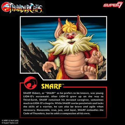 SUPER7 ULTIMATES! ThunderCats - Snarf -  Action Figure
