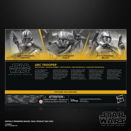 HASBRO Star Wars The Black Series ARC Trooper Battle Pack - Havoc, Colt, Blitz - Action Figures