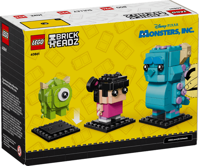 Lego BrickHeadz Sulley, Mike and Boo Figures