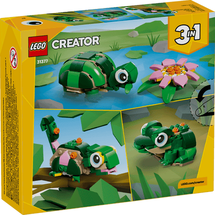 LEGO Creator 3-in-1 Turtle with a Water Lily Flower 31377
