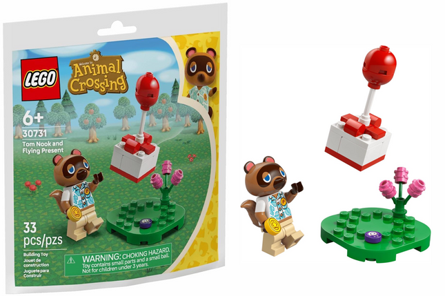 LEGO Animal Crossing Tom Nook and Flying Present (33 Pieces) 30731
