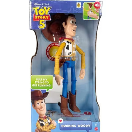 Mattel Disney & Pixar Toy Story 5 Running Woody - Action Figure 50 Plus Sounds