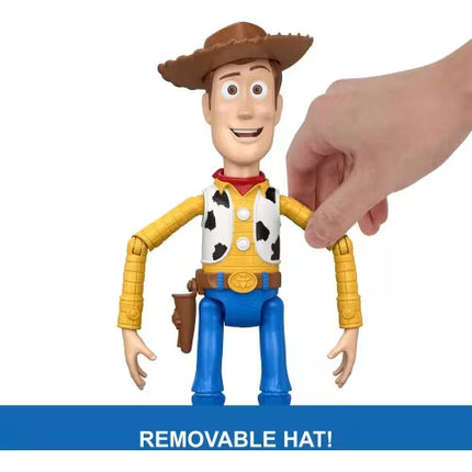 Mattel Disney & Pixar Toy Story 5 Running Woody - Action Figure 50 Plus Sounds