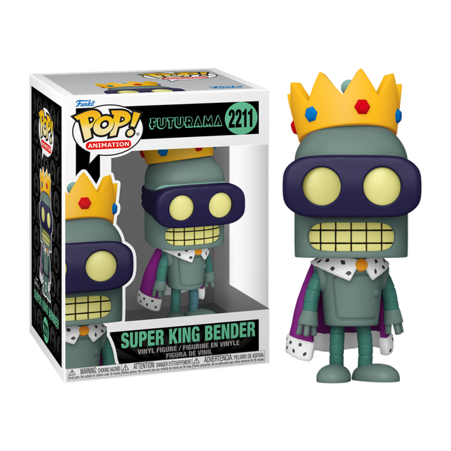 Funko Pop! Animation: Futurama - Super King Bender - Vinyl Figure #2211