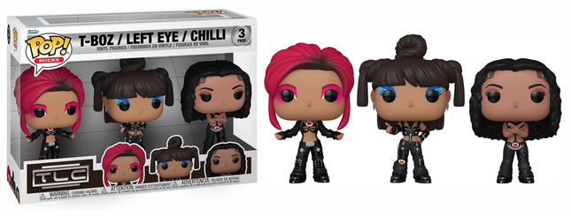 Funko POP! Rocks: TLC - T-Boz / Left Eye / Chilli (Scrubs) 3-Pack - Vinyl Figure
