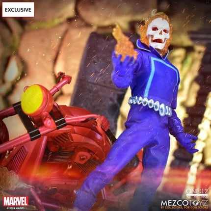 Mezco Marvel's Ghost Rider & Hell Cycle Exclusive Vengeance Edition Figure