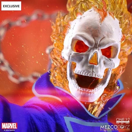 Mezco Marvel's Ghost Rider & Hell Cycle Exclusive Vengeance Edition Figure
