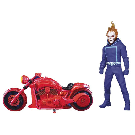 Mezco Marvel's Ghost Rider & Hell Cycle Exclusive Vengeance Edition Figure
