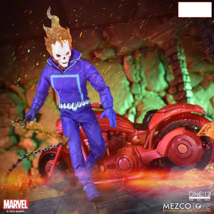 Mezco Marvel's Ghost Rider & Hell Cycle Exclusive Vengeance Edition Figure