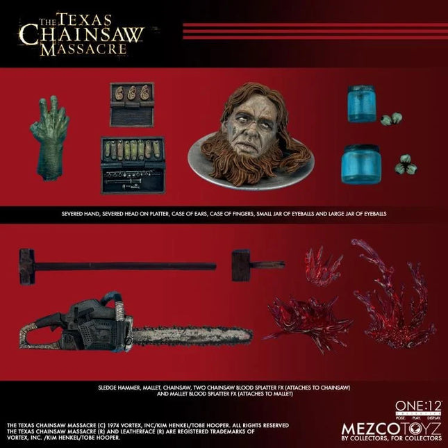 MEZCO One:12 The Texas Chainsaw Massacre (2003 Remake) Leatherface - Action Figure