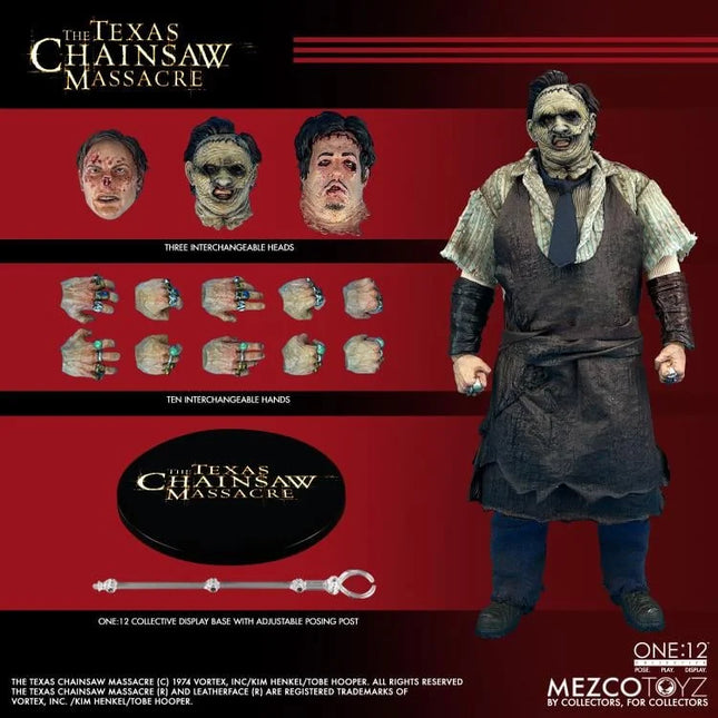 MEZCO One:12 The Texas Chainsaw Massacre (2003 Remake) Leatherface - Action Figure