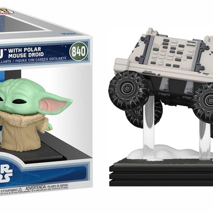 Funko Pop! Moments: Mandalorian & Grogu - Grogu with Polar Mouse Droid - Vinyl Figure #840