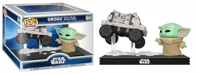 Funko Pop! Moments: Mandalorian & Grogu - Grogu with Polar Mouse Droid - Vinyl Figure #840