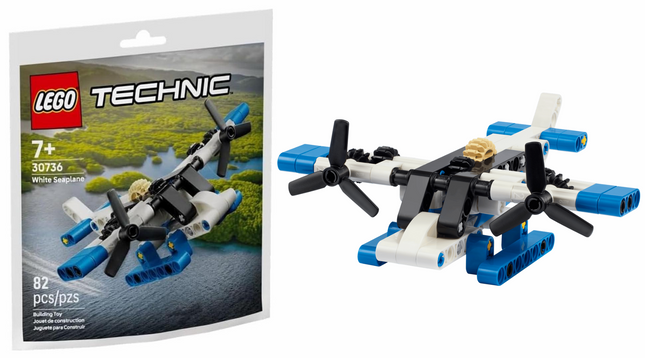 LEGO Technic White Seaplane (82 Pieces) 30736