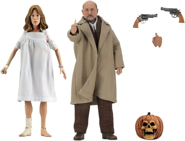 Neca Halloween 2 (1981) - Dr Loomis & Laurie Strode 2Pack (Clothed) Action Figures