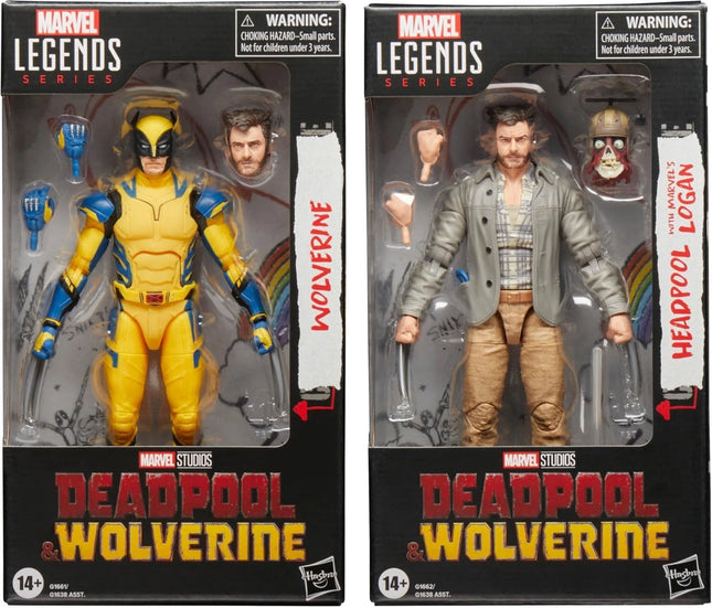 Marvel Legends Wolverine & Headpool Logan 6” Figure Bundle (2-Pack) NEW Sealed