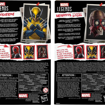 Marvel Legends Wolverine & Headpool Logan 6” Figure Bundle (2-Pack) NEW Sealed