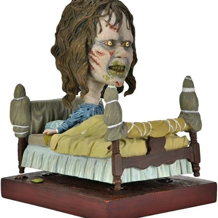 NECA The Exorcist Regan in Bed Head Knocker Bobblehead