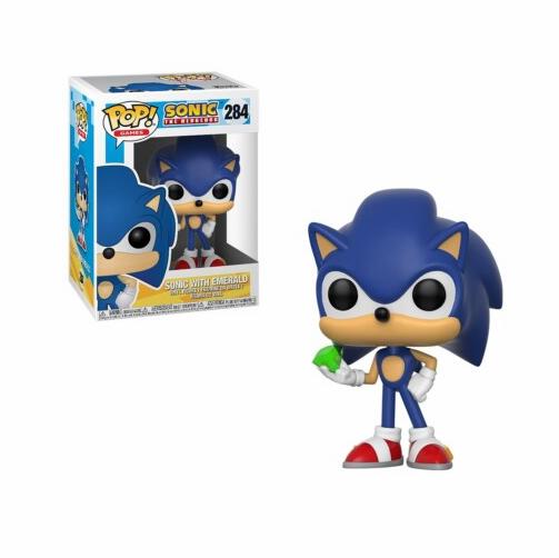 Funko Pop! Games: Sonic the Hedgehog - Sonic with Emerald - Vinyl Figure #284