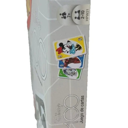 Mattel UNO DISNEY 100 Card Game with Special Mystery Foil Card Ages 7 + New