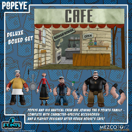 MEZCO TOYZ 5 Points - Popeye Boxed Set - Action Figure