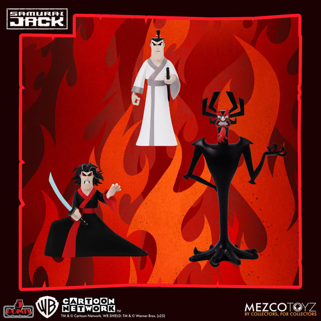 MEZCO TOYZ Samurai Jack - 5 Points Figures - Figure Set