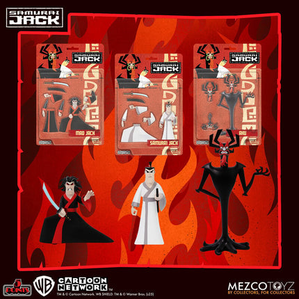 MEZCO TOYZ Samurai Jack - 5 Points Figures - Figure Set