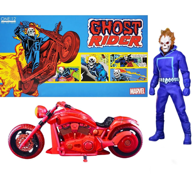 Mezco Marvel's Ghost Rider & Hell Cycle Exclusive Vengeance Edition Figure